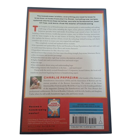 *SIGNED* The Complete Joy of Homebrewing Fourth Edition by Charlie Papazian - Picture 3 of 5